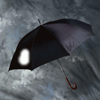 animowany obrazek z parasolem